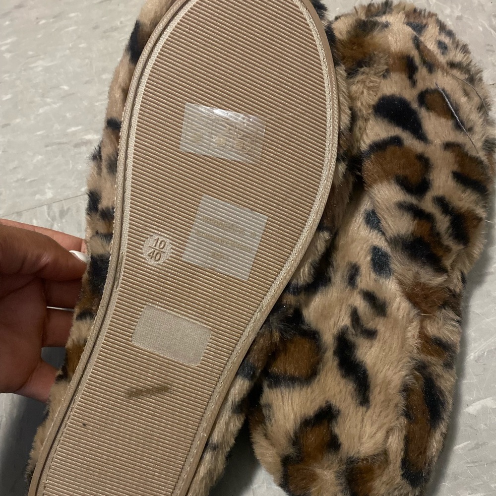 Furry fashion nova sandals. Never worn